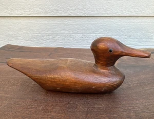 Harry Zuber esca anatra in legno intagliato a mano 8,5 pollici West Amana Iowa vintage - Foto 1 di 16