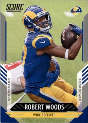 2021 Score Scorecard #256 Robert Woods - FB - Image 1 of 2