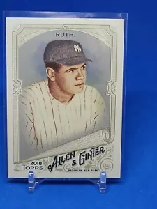 Babe Ruth 2018 Topps Allen & Ginter HOT BOX SILVER GLOSSY FOIL Yankees #3 - Picture 1 of 2