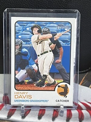 2022 Topps Heritage Minor League Edition - #201 Henry Davis High Number SP - Image 1 of 2