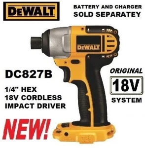 Dewalt DC827 18V Volt 1/4" Hex IMPACT DRIVER Tool Only ***NEW in Factory Box*** - Picture 1 of 14