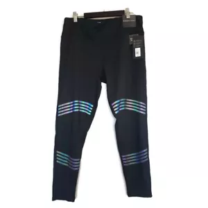 BCBGMAXAZRIA Black High Waisted Active Leggings Size XL NWT - Picture 1 of 6