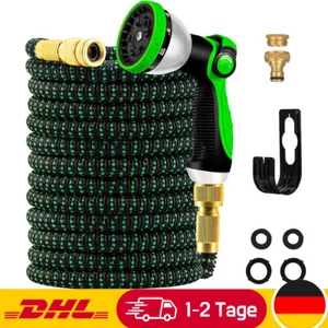 15m Flexibler Gartenschlauch dehnbarer Wasserschlauch Flexischlauch flexibel - Bild 1 von 18
