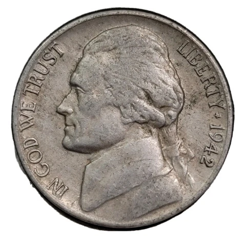 1942-D Jefferson Nickel “Best Value On EBay” Free Shipping 1942D Cover