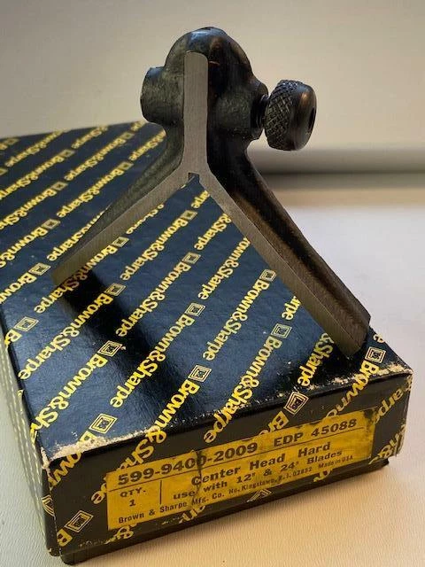 NOS Brown & Sharpe USA Machinists Combination Square CENTER HEAD Hardened STEEL - Image 1 of 4