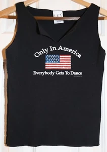 Women's Brooks & Dunn Vintage Concert Black America Sleeveless L Large Tank  - Picture 1 of 2