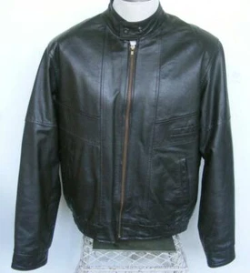 Cooper Vtg Leather Jacket 44 Sherpa Vest Zip Out 2 PC Winter Warm Motorcycle - Picture 1 of 12