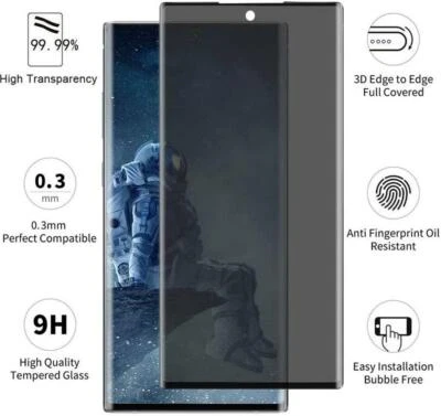Anti-Spy Privacy Tempered Glass Screen Protector For Samsung Galaxy Note 10/Plus - Image 1 of 4