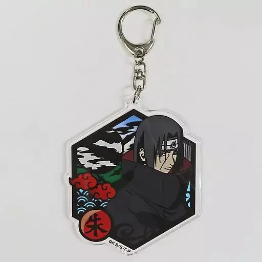 Portachiavi acrilico NARUTO Shippuden Uchiha Itachi kirie 8 cm (2018) - Immagine 1 di 1