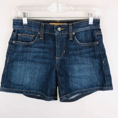 Joes Jean Shorts 25 Emmie Dark Wash Finished Hem Denim 25 - Image 1 of 4