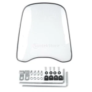 Universal Clear Front Screen Windshield for Motorcycle Scooter ATV DELOVE UK - Picture 1 of 14
