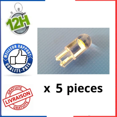 5 x T10 W5W Led Bulb Ampoule 6000k Blanc Non Anti Erreur Auto Voiture Veilleuse