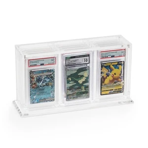 12 Slot Graded Trading Card Display case fits PSA, SGC, CGC, Beckett, and TAG - Picture 1 of 6