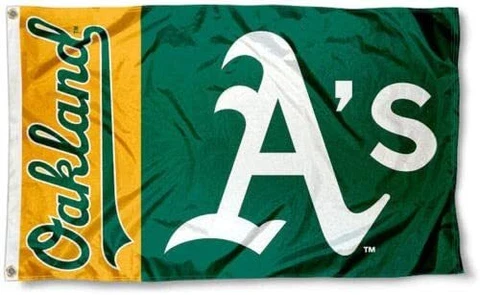 Oakland Athletics A's Logo Flag 3x5ft w/ 2 Grommets MLB Cover