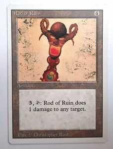 ►ROD OF RUIN ►REVISED 3.EDITION 1994 ►NM ►ARTIFACT ►MTG Stab des Verderbens - Bild 1 von 2