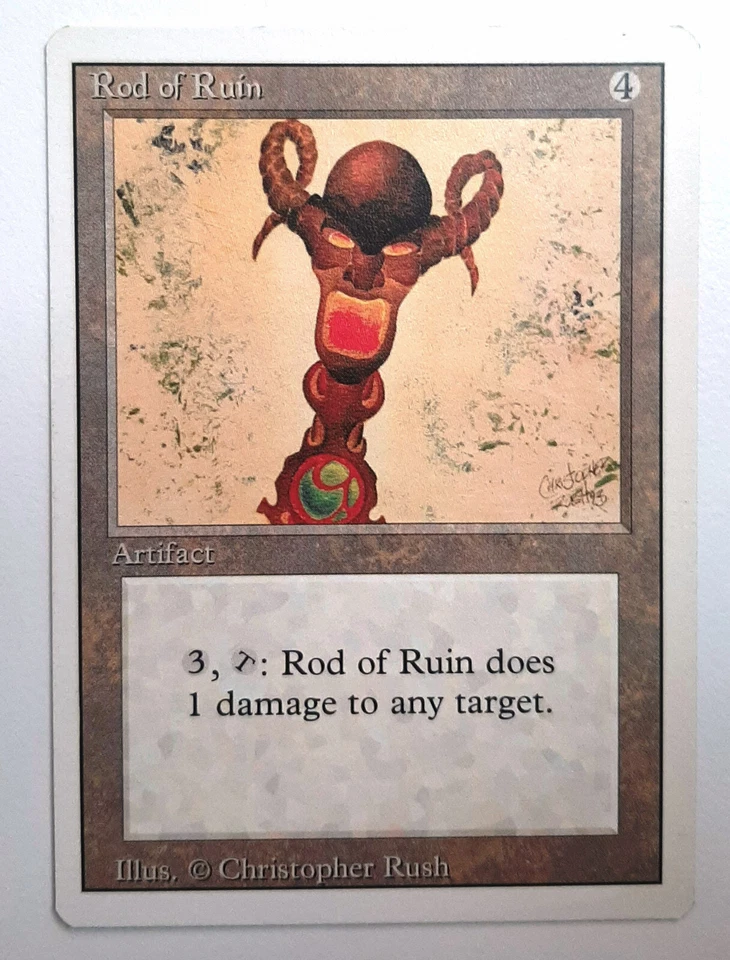 ►ROD OF RUIN ►REVISED 3.EDITION 1994 ►NM ►ARTIFACT ►MTG Stab des Verderbens - Bild 1 von 2