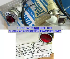 2 Ford Warning Bulbs Park Brake Mustang Shelby Cougar Fairlane Marquis Ranchero - Picture 1 of 4