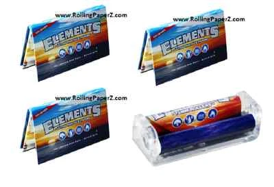 3X PAQUETES ELEMENTOS ANCHOS INDIVIDUALES Papeles de Liar Arroz Ultra Delgados + ROLLO 70mm GRATIS Foto 1 de 4