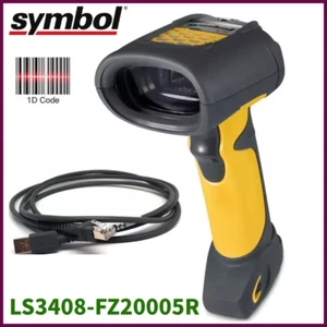 Symbol LS3408-FZ20005R 1D USB Rugged Handheld Barcode Scanner with USB Cable - Picture 1 of 15