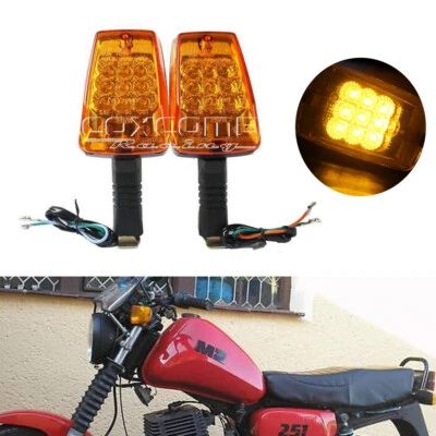 Lámpara ámbar indicadora de luz de señal de giro LED aprobada por DOT para motocicleta MZ ETZ 251 Foto 1 de 4