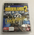 Borderlands Two Game Of The Year Addition PS3 Playstation 3 Sony Manual Included