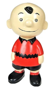 Charlie Brown Handmade Ceramic Figurine Statue Peanuts Vtg 80s Charles Schulz - Picture 1 of 7