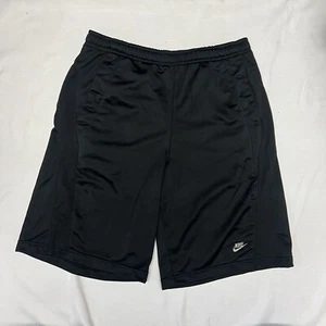 "Pantalones cortos de baloncesto vintage Nike con cordón para hombre negros entrepierna de 10"" medianos" - Imagen 1 de 10