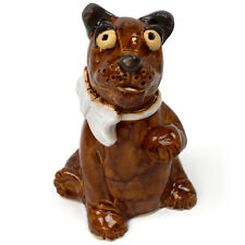 Handgemachte Figur Hund 12cm Dekohund- Deko Dekofigur Tierfigur Keramik lackiert