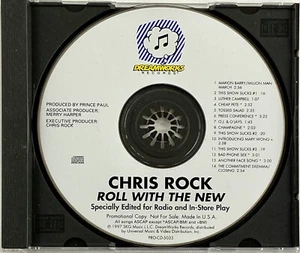 CHRIS ROCK Rare Comedy Promo CD Roll With The New 1997 Deamworks - Picture 1 of 4
