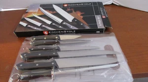 KUCHENSTOLZ ~ 6-teiliges BESTECKSET plus SCHNEIDEBRETT ~ Neu im Karton - Bild 1 von 6