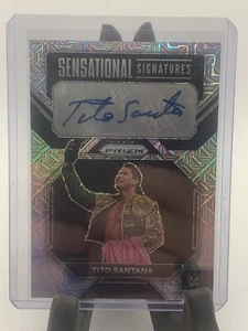 2023 Panini Prizm WWE Sensational Signatures Mojo Tito Santana 3/25 WWE HOF - Picture 1 of 11