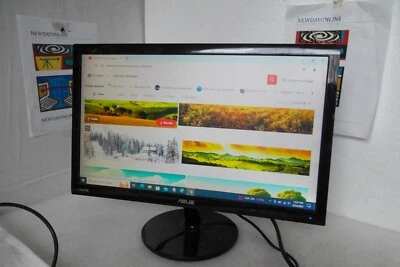 ASUS VS228 LED 22" Monitor 1080p Full HD HDMI DVI-D VGA 16:9 VS228H-P Tested - Image 1 of 4
