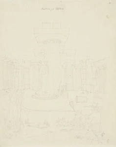 J. PEIPERS (1805-1878), Der Hera-Tempel in Paestum, um 1829, Bleistift Romantik - Picture 1 of 7
