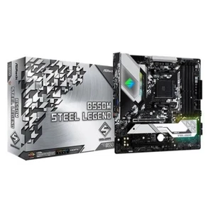 ASRock B550M Steel Legend MicroATX Mainboard AMD Ryzen 5000-3000 AM4 DDR4 - Bild 1 von 5