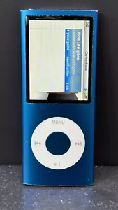 Apple iPod Nano 4th Generation 8GB - Blue - Picture 1 of 5