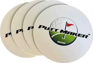 Puttingscheiben Pack, Golf Trainingsscheibe 4 Scheiben, weiß mit Logo auf 1 Seite - Bild 1 von 7