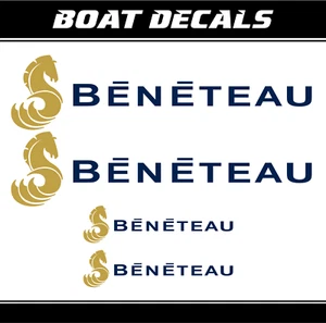 Calcomanía Beneteau Barco Pegatina XL Barco Repuesto 32" Logotipo Vinilo ORACAL - Imagen 1 de 11