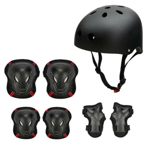 Protective Kids Safty Helmet Knee Pads Set Boy Girls Skateboard Cycling Safety - Picture 1 of 11