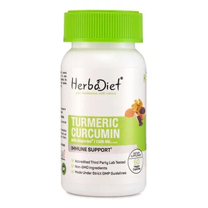 Turmeric Curcumin and Black Pepper 60 Capsules with Bioperine High Potency - Picture 1 of 4