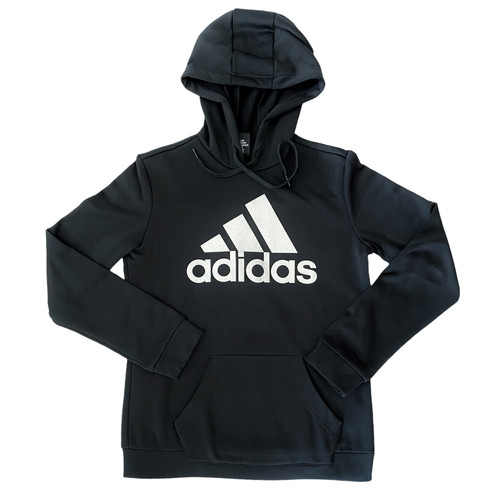 Adidas Felpa con Cappuccio Nero Argento Sparkle Donna Taglia S
