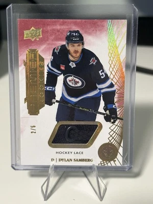 2022-23 Upper Deck Premier Rookie Dylan Samberg Hockey Lace 2/5 #139 - Image 1 of 2