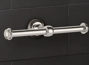 Restaurationsbeschläge - Lugarno Double Tissue Holder - Satin Nickle - Neu in Box - Bild 1 von 5