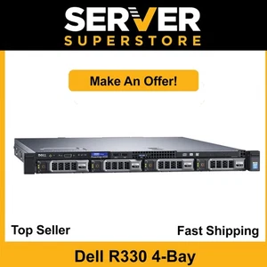 Dell PowerEdge R330 Server 1x E3-1230 V5 - 3.4GHz | H730 | 32GB RAM | 2x 1TB SAS - Picture 1 of 5
