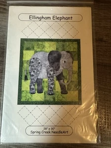 Ellingham Elephant Quilt Pattern By Spring Creek Needle Art - Picture 1 of 1