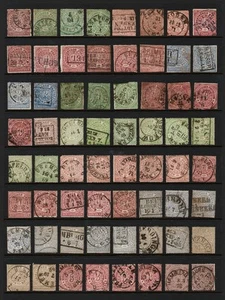 Germany - North Confed. (1868-1869) - Lot of 64 Classic Used Stamps (€220) - Picture 1 of 1