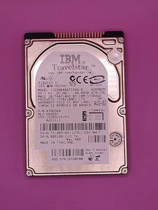 40GB IBM Travelstar IC25N040ATCS04-0 P-ATA IDE 44-Pin HDD Hard Drive - Photo 1/4