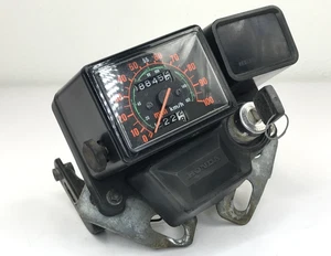 84 Honda XL350 XL 350R OEM Speedometer Gauge Cluster Pilot Case Ignition Lock - Picture 1 of 7