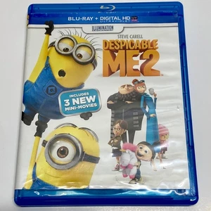 Despicable Me 2 Blu-Ray + DVD + Digital HD Steve Carell Movie Very Good - Picture 1 of 7