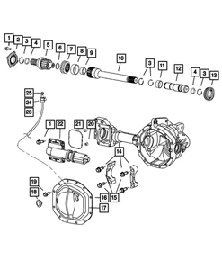 Genuine Mopar Axle Locker Actuator 68399418AA - Picture 1 of 5