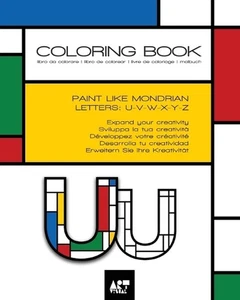 Coloring Book - Alphabet Mondrian Style: Letters: U V W X Y Z by Art-Visual (Ita - Picture 1 of 1
